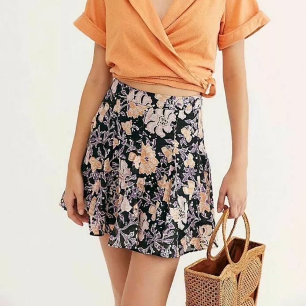 Free People • End of the Island Godet mini skirt